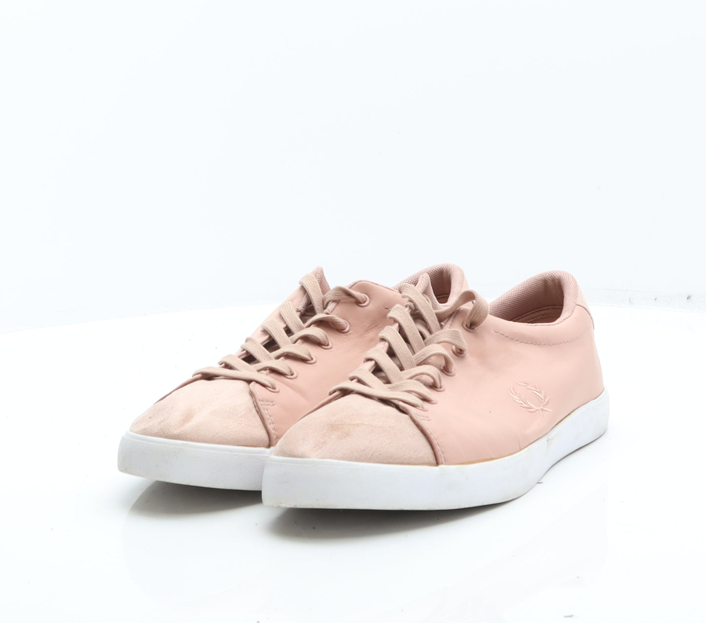 Fred Perry Womens Pink Leather Trainer UK 8