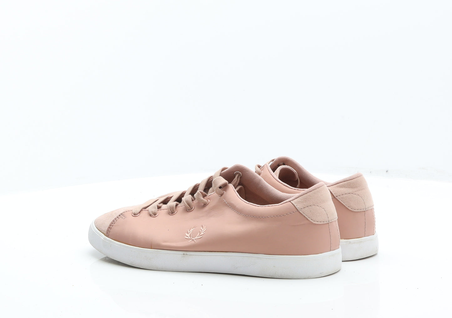 Fred Perry Womens Pink Leather Trainer UK 8