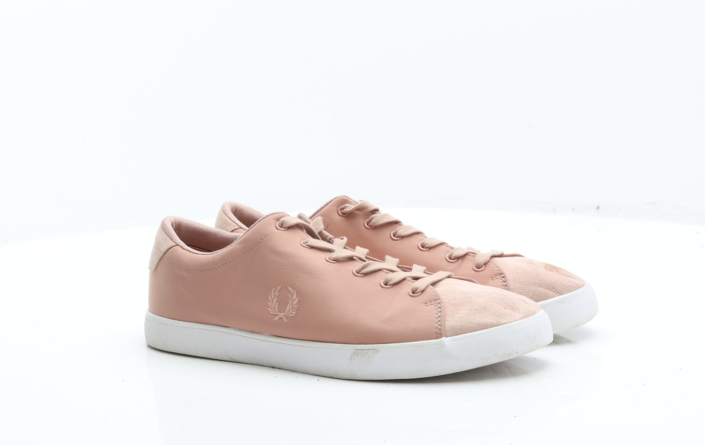 Fred Perry Womens Pink Leather Trainer UK 8