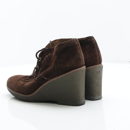 Naturalizer Womens Brown Leather Bootie Boot UK 8
