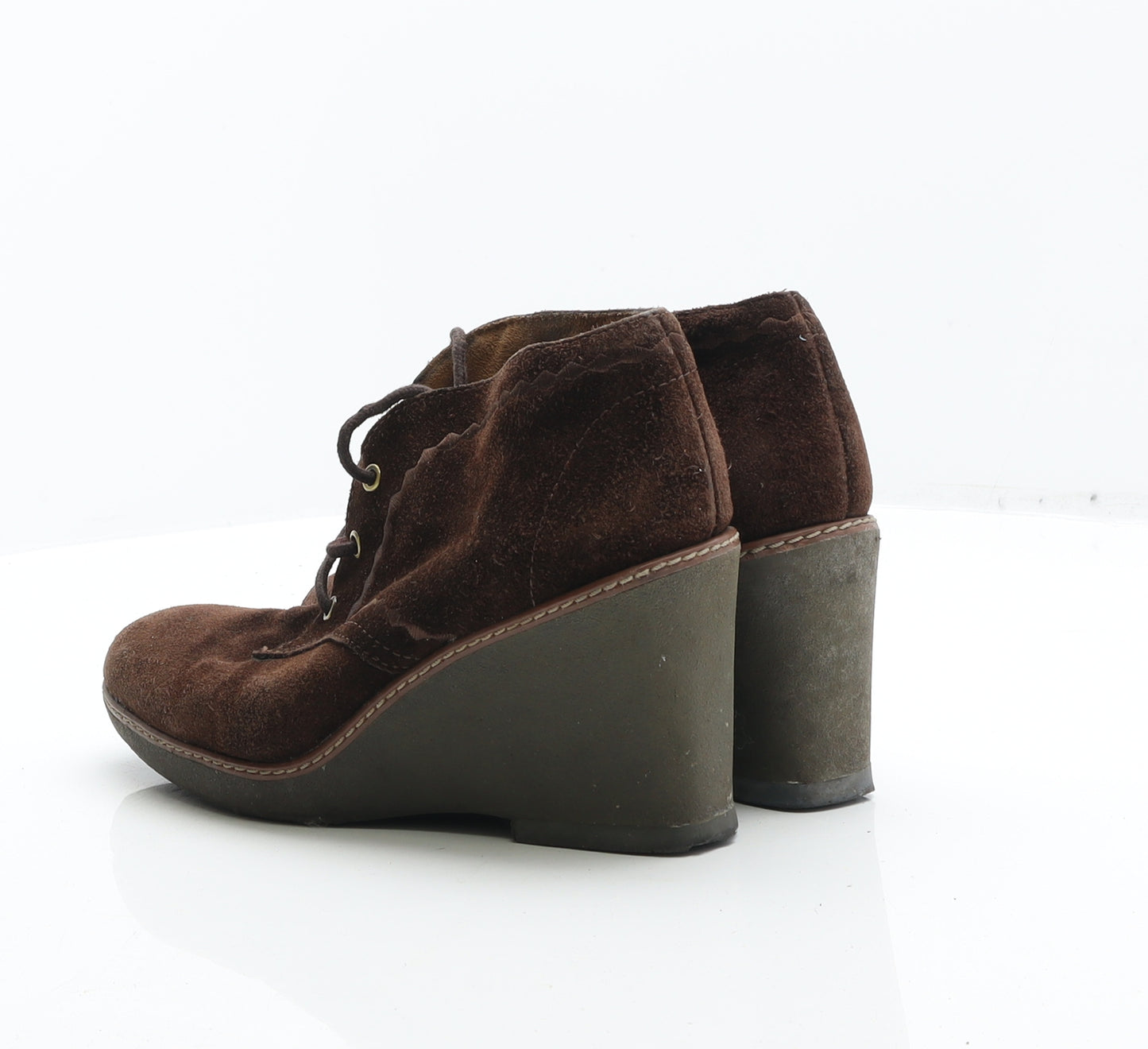 Naturalizer Womens Brown Leather Bootie Boot UK 8