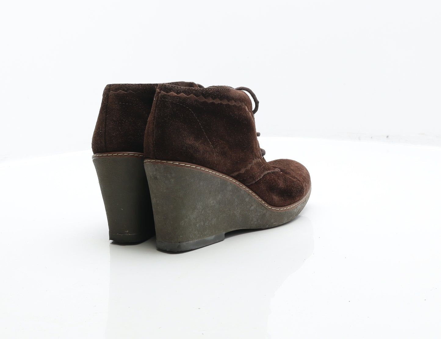 Naturalizer Womens Brown Leather Bootie Boot UK 8