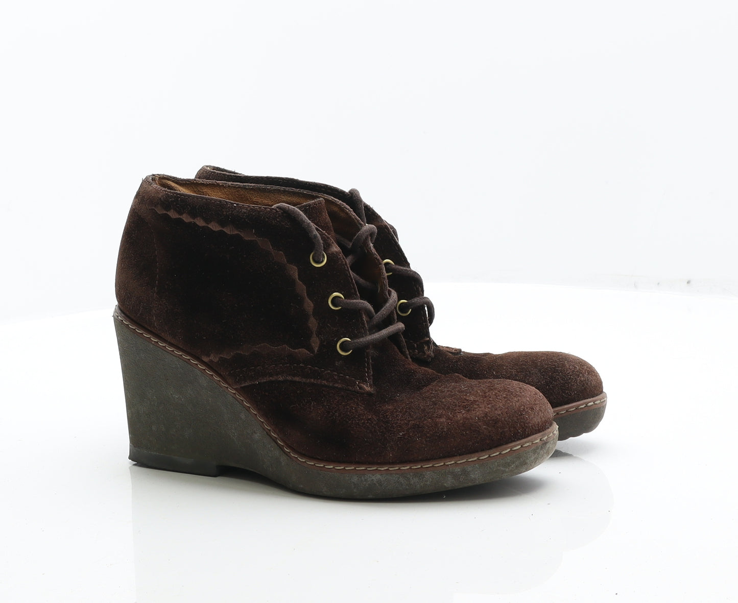 Naturalizer Womens Brown Leather Bootie Boot UK 8