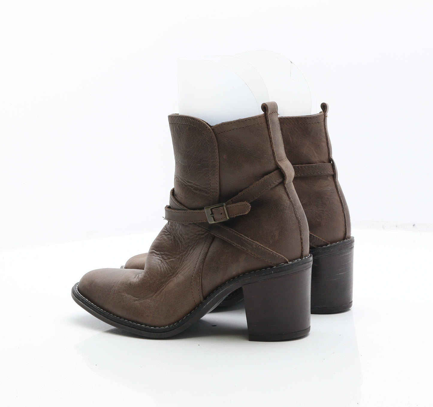 Faith Womens Brown Leather Cowboy Boot UK 4 37