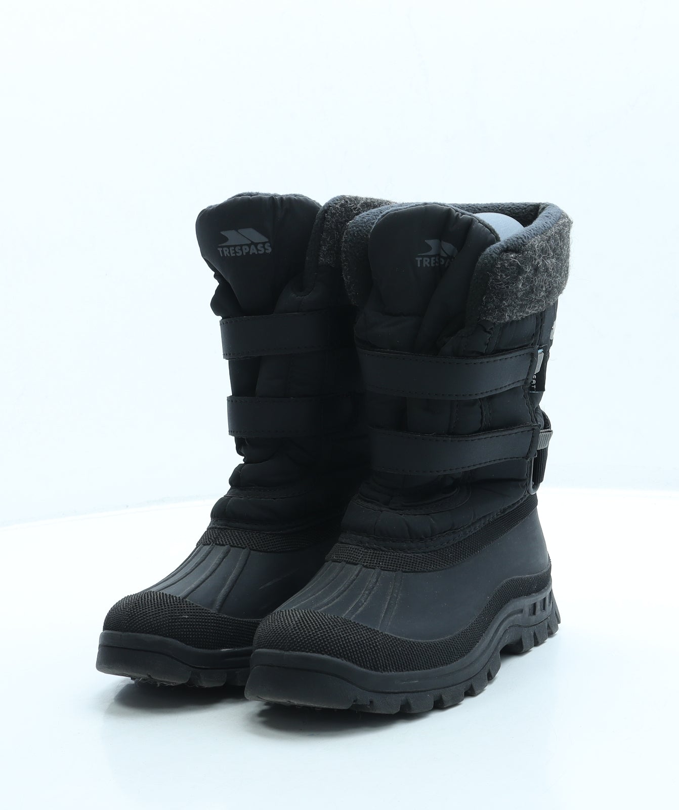 Trespass Boys Black Polyester Snow Boot Boot UK 1 33