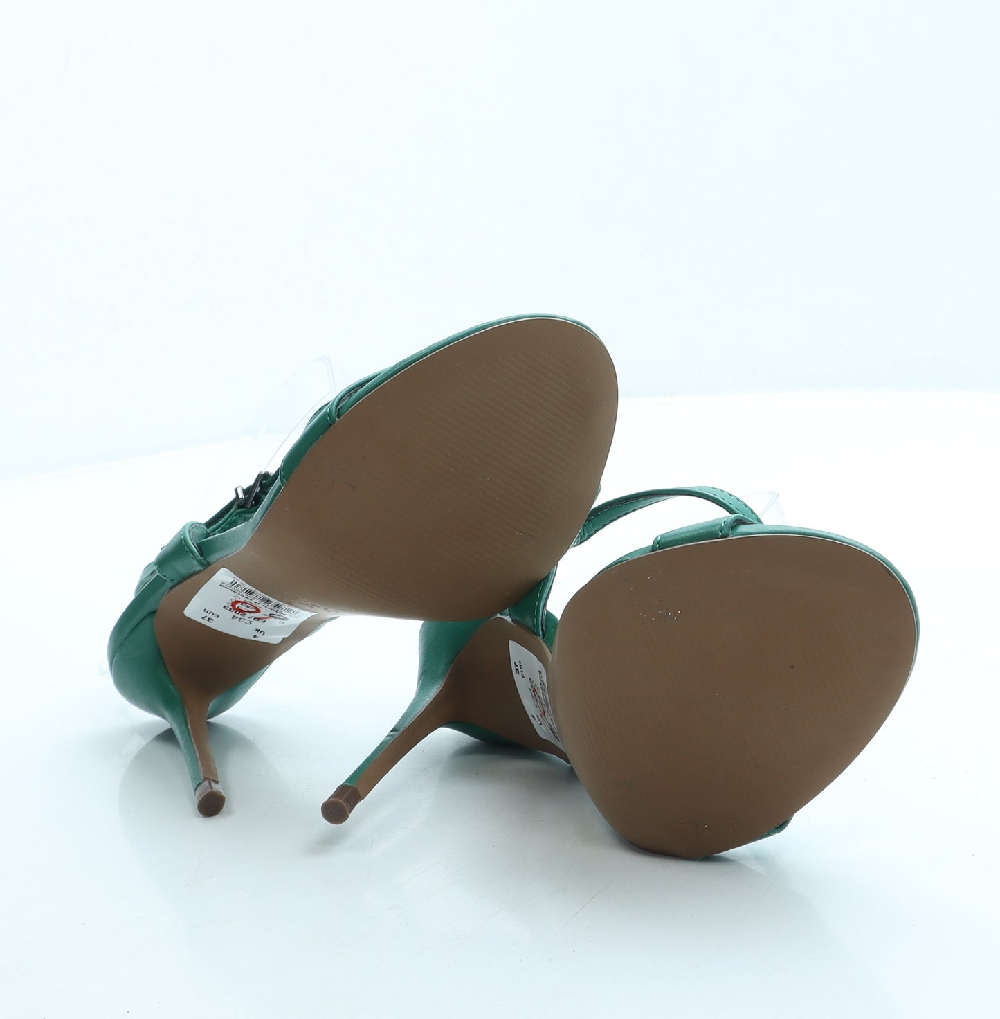 NEXT Womens Green Leather Strappy Heel UK 4 37