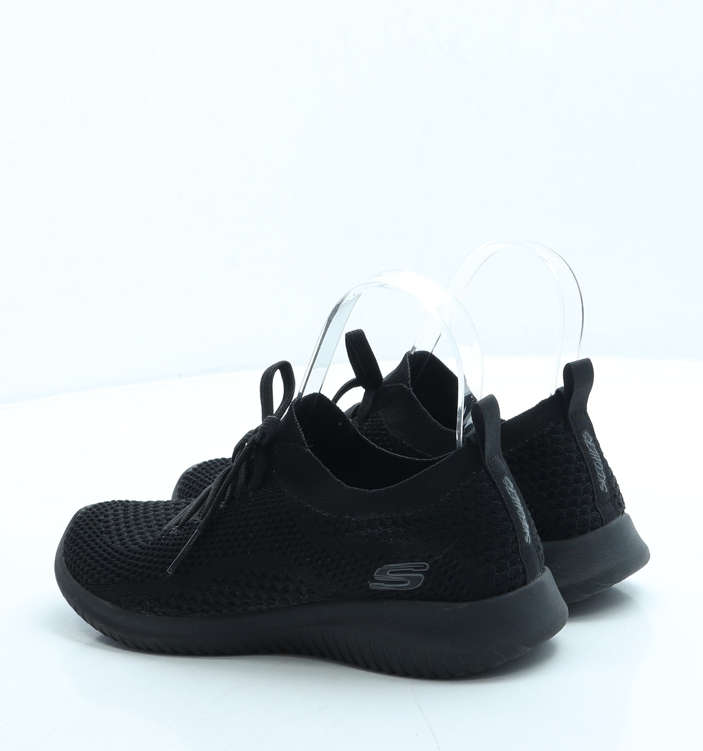 Skechers Womens Black Polyester Trainer UK 3 36