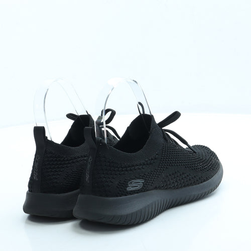 Skechers Womens Black Polyester Trainer UK 3 36