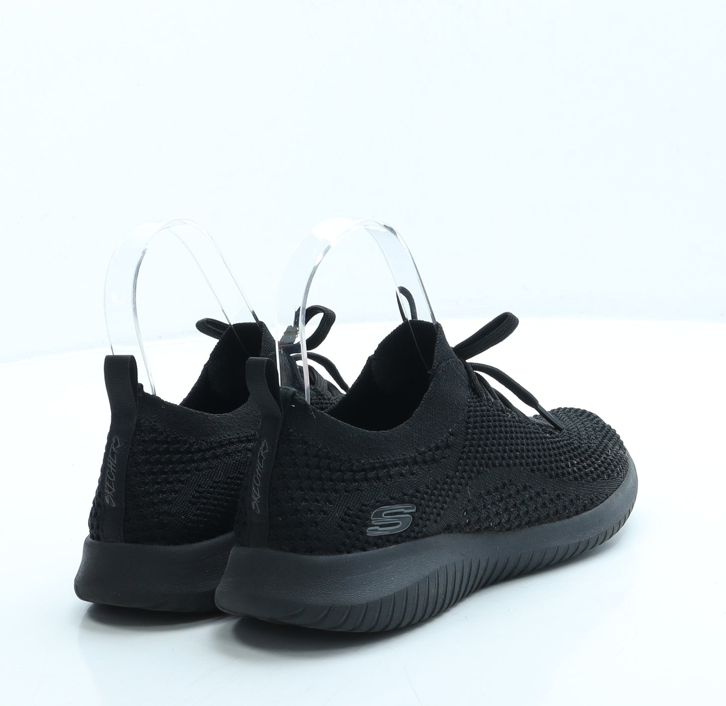 Skechers Womens Black Polyester Trainer UK 3 36