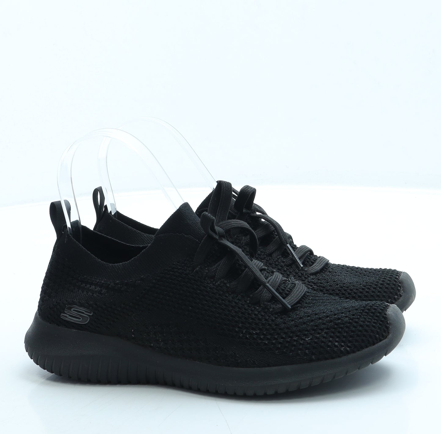 Skechers Womens Black Polyester Trainer UK 3 36