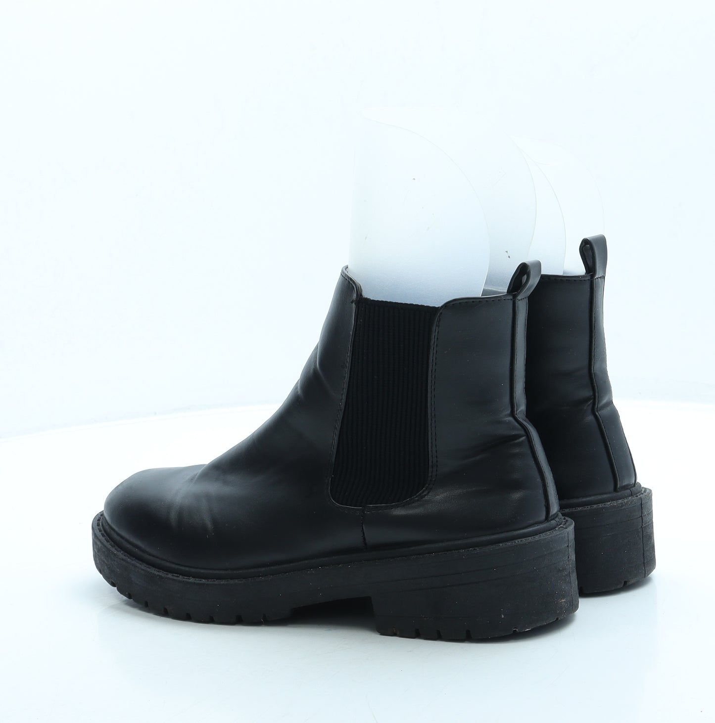 New Look Womens Black Leather Chelsea Boot UK 6 39