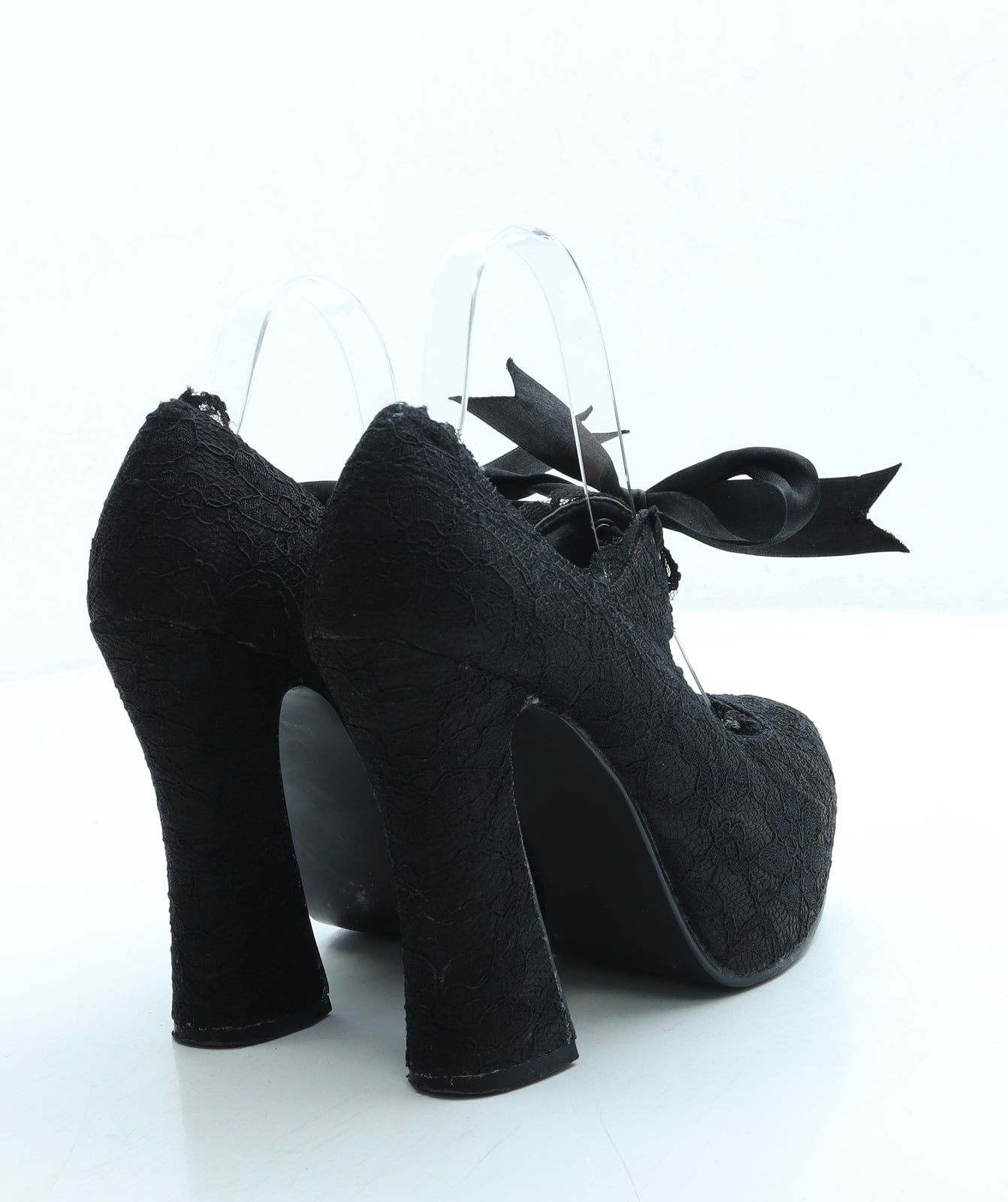 Demonia Womens Black Polyester Court Heel UK 9 US 11