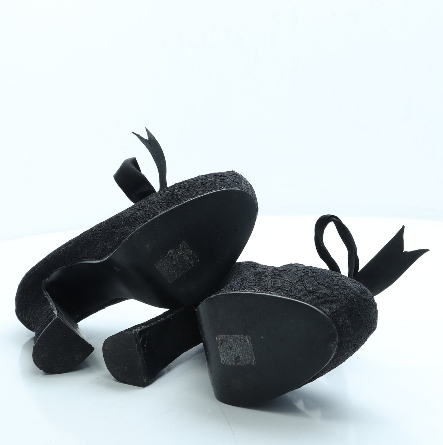 Demonia Womens Black Polyester Court Heel UK 9 US 11
