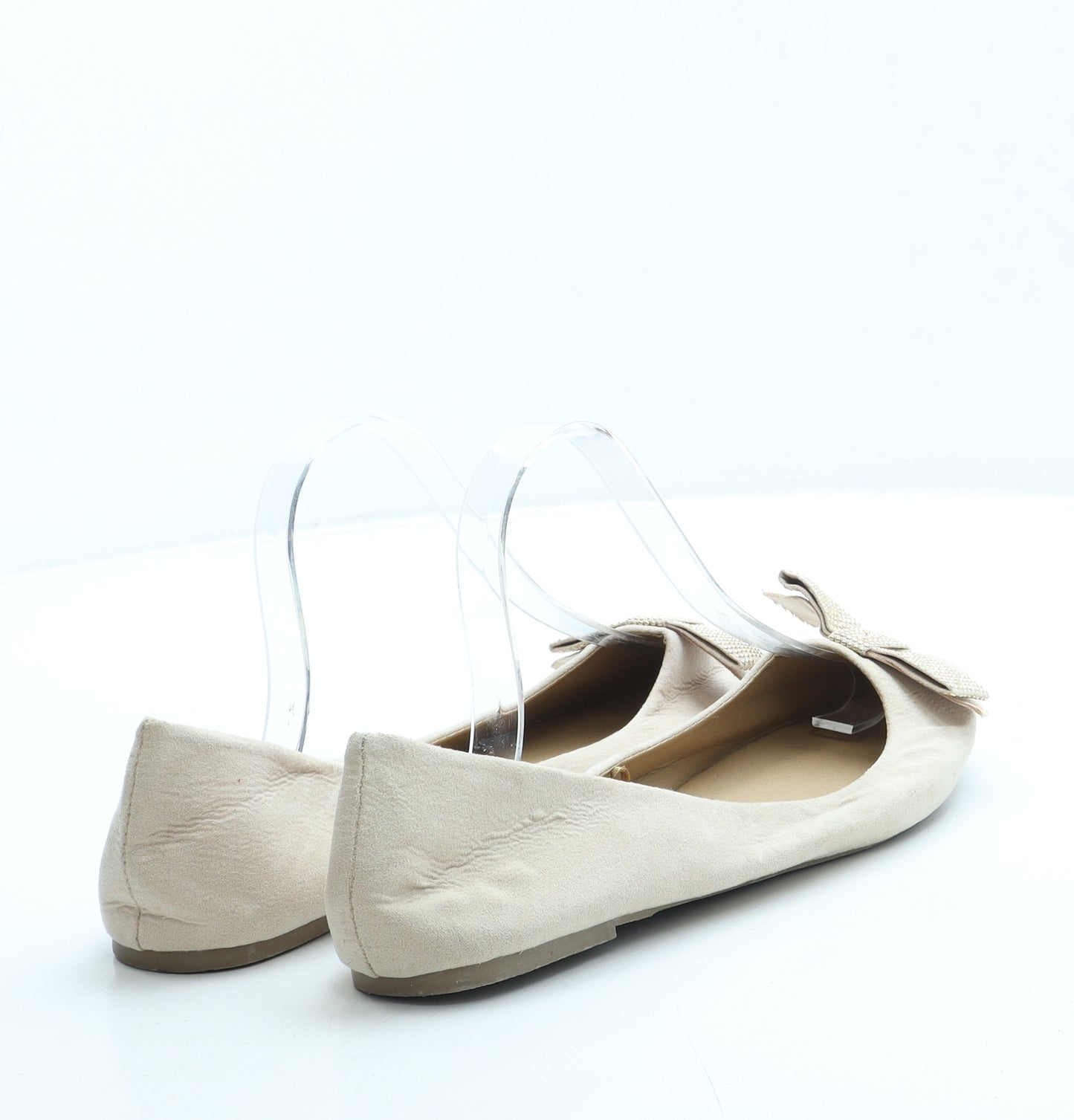 Atmosphere Womens Beige Suede Ballet Flat UK 7 41