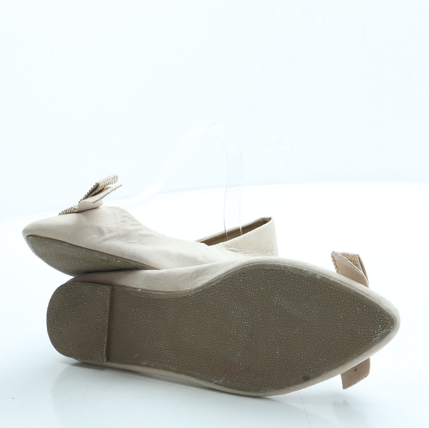 Atmosphere Womens Beige Suede Ballet Flat UK 7 41