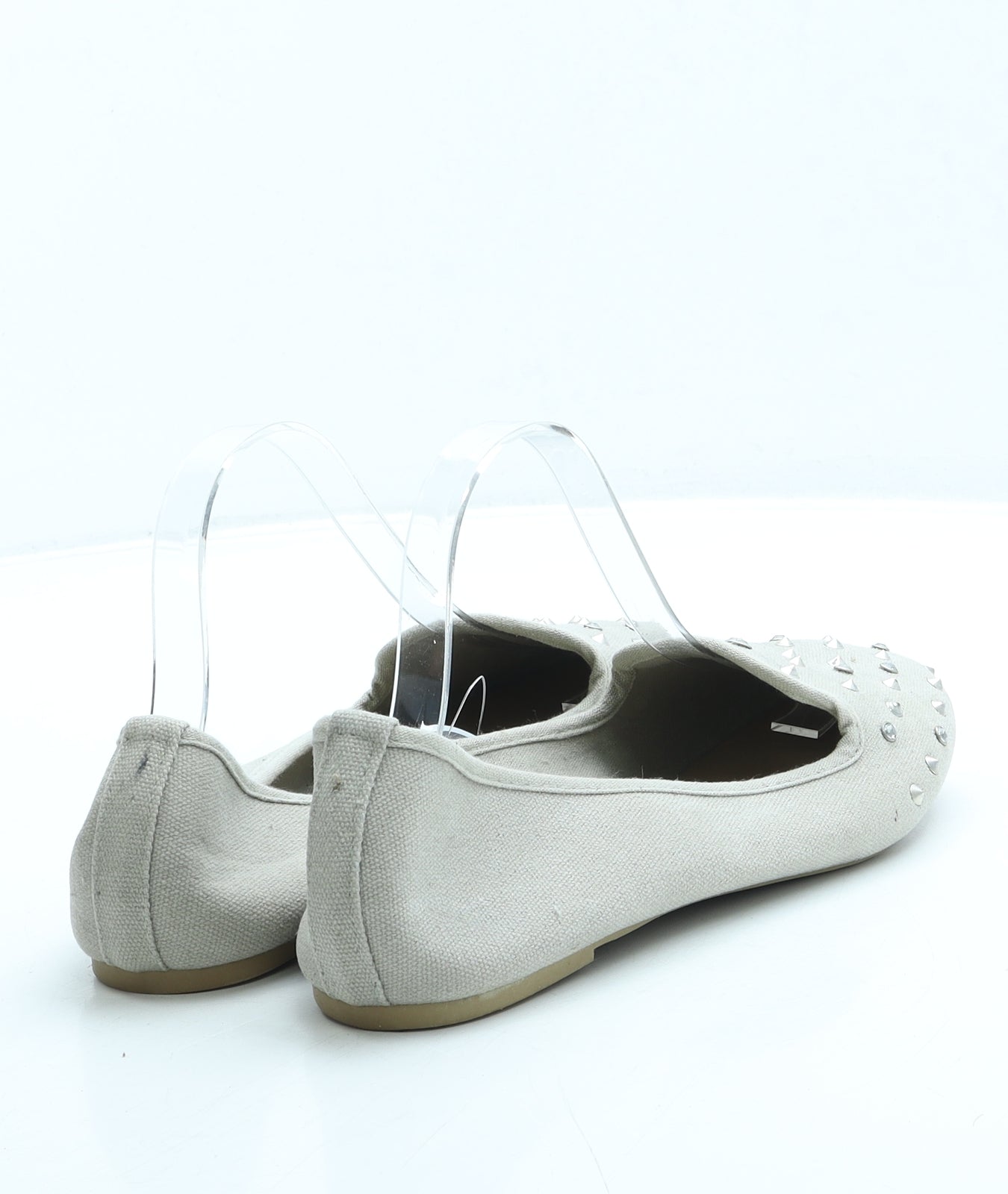 Atmosphere Womens Beige Polyester Flat UK 7 41