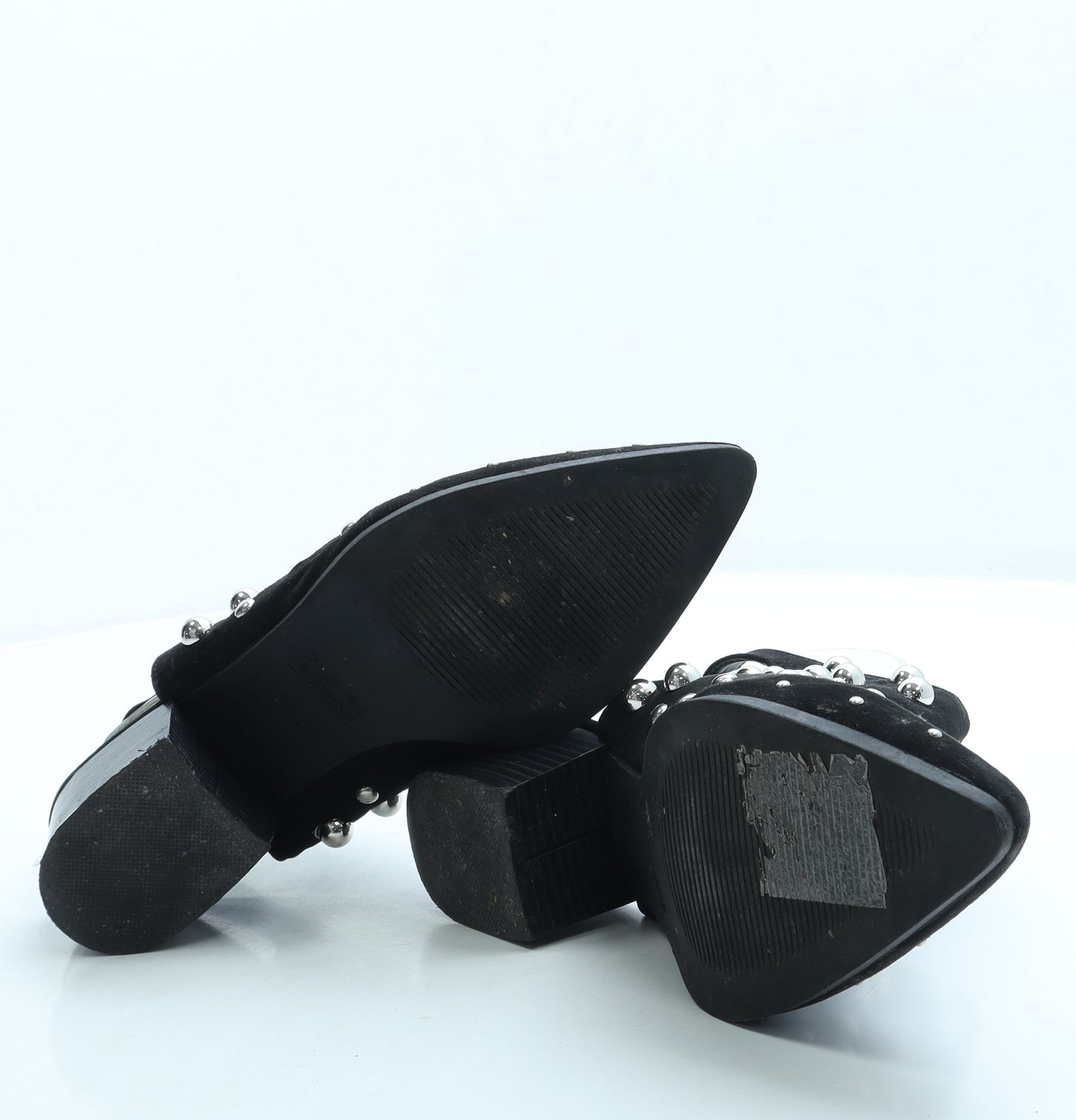 Primark Womens Black Suede Bootie Boot UK 7 40 US 9