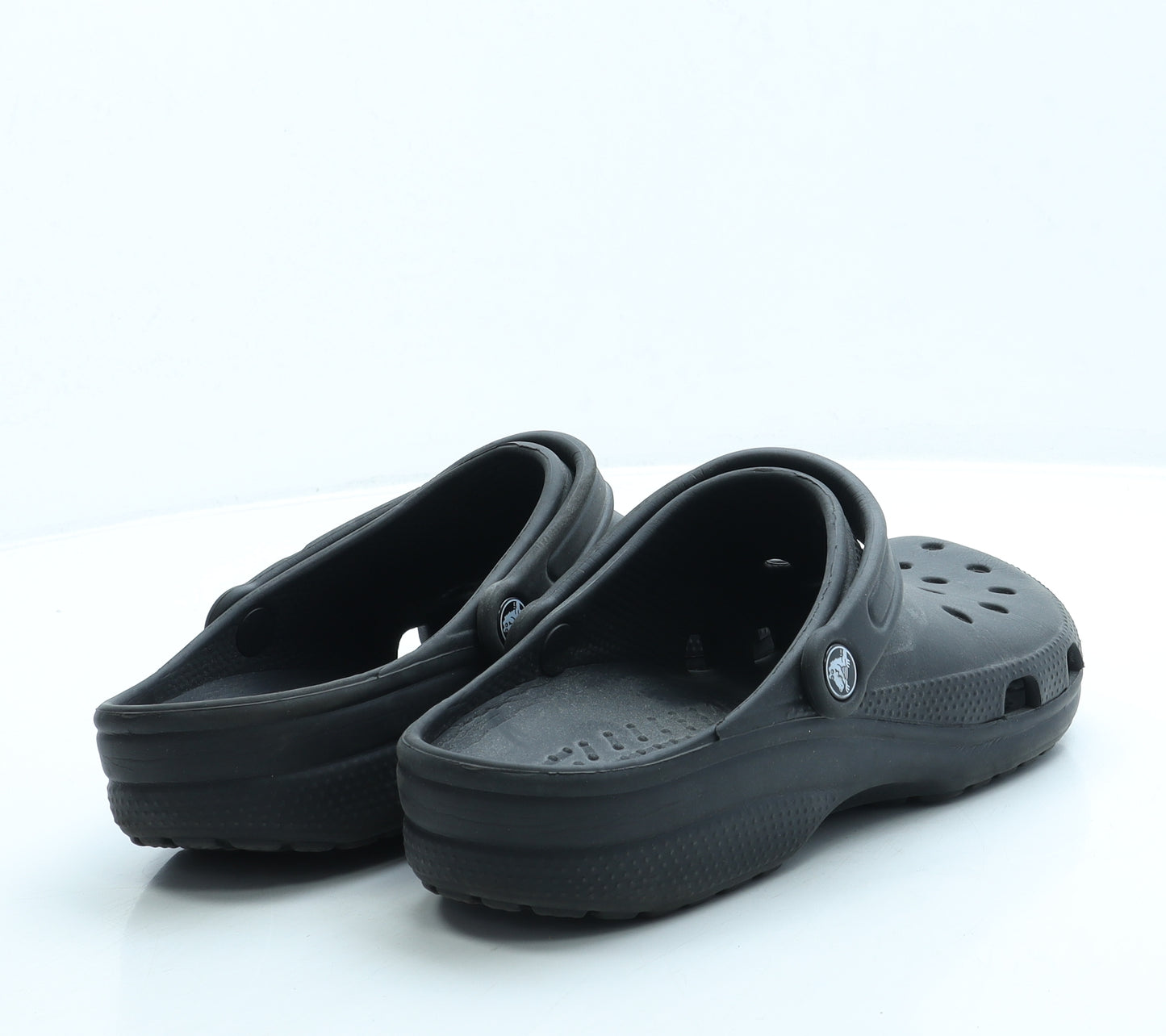 Crocs Mens Black Rubber Slip On Sandal UK 9