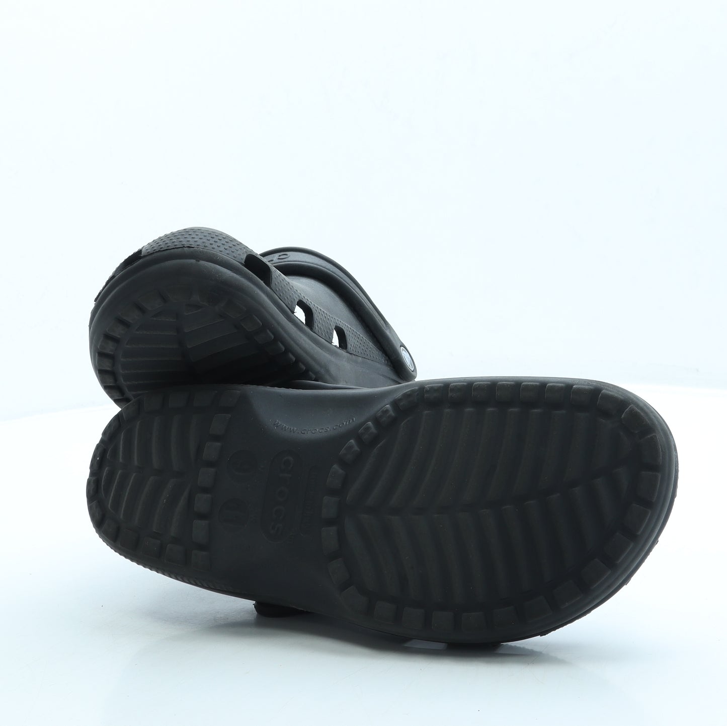 Crocs Mens Black Rubber Slip On Sandal UK 9