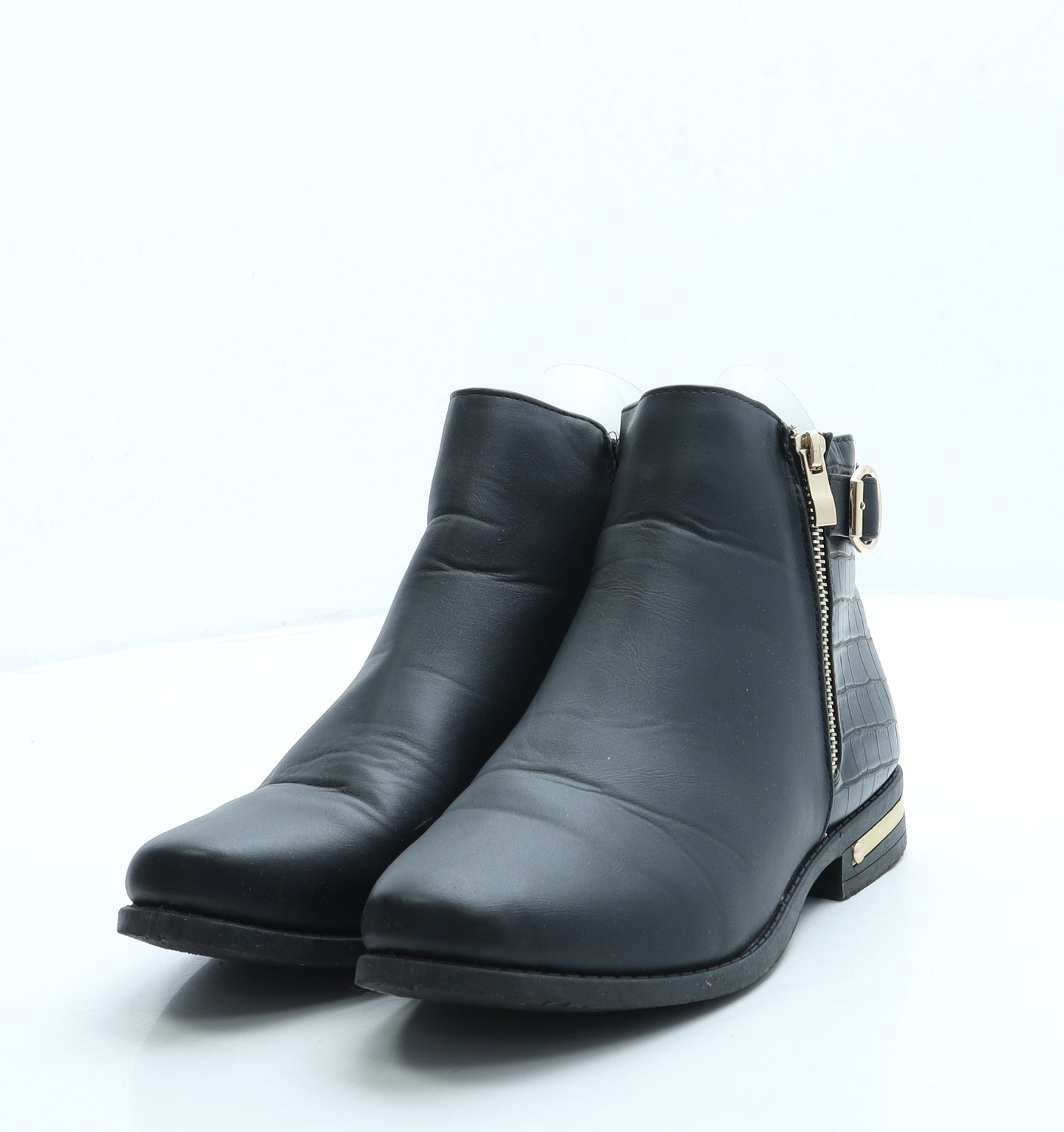 Studio Womens Black Leather Chelsea Boot UK 7 40