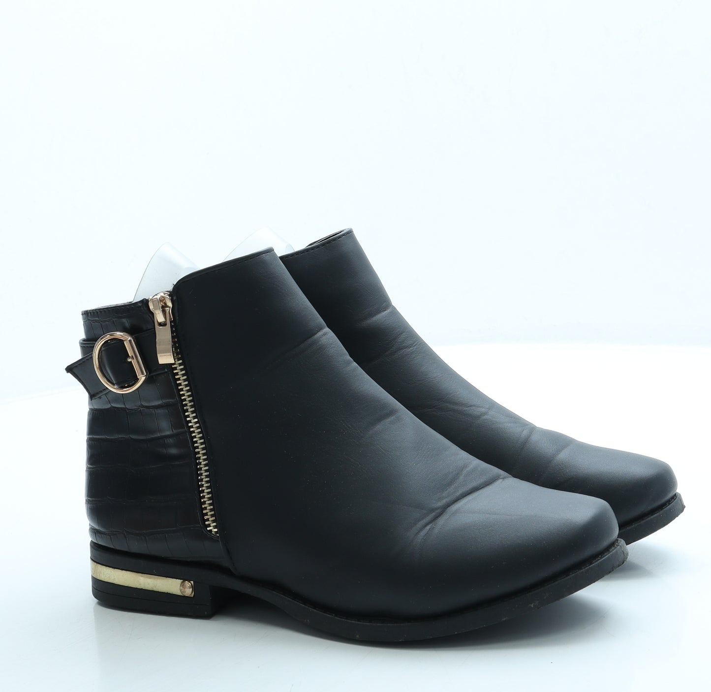 Studio Womens Black Leather Chelsea Boot UK 7 40