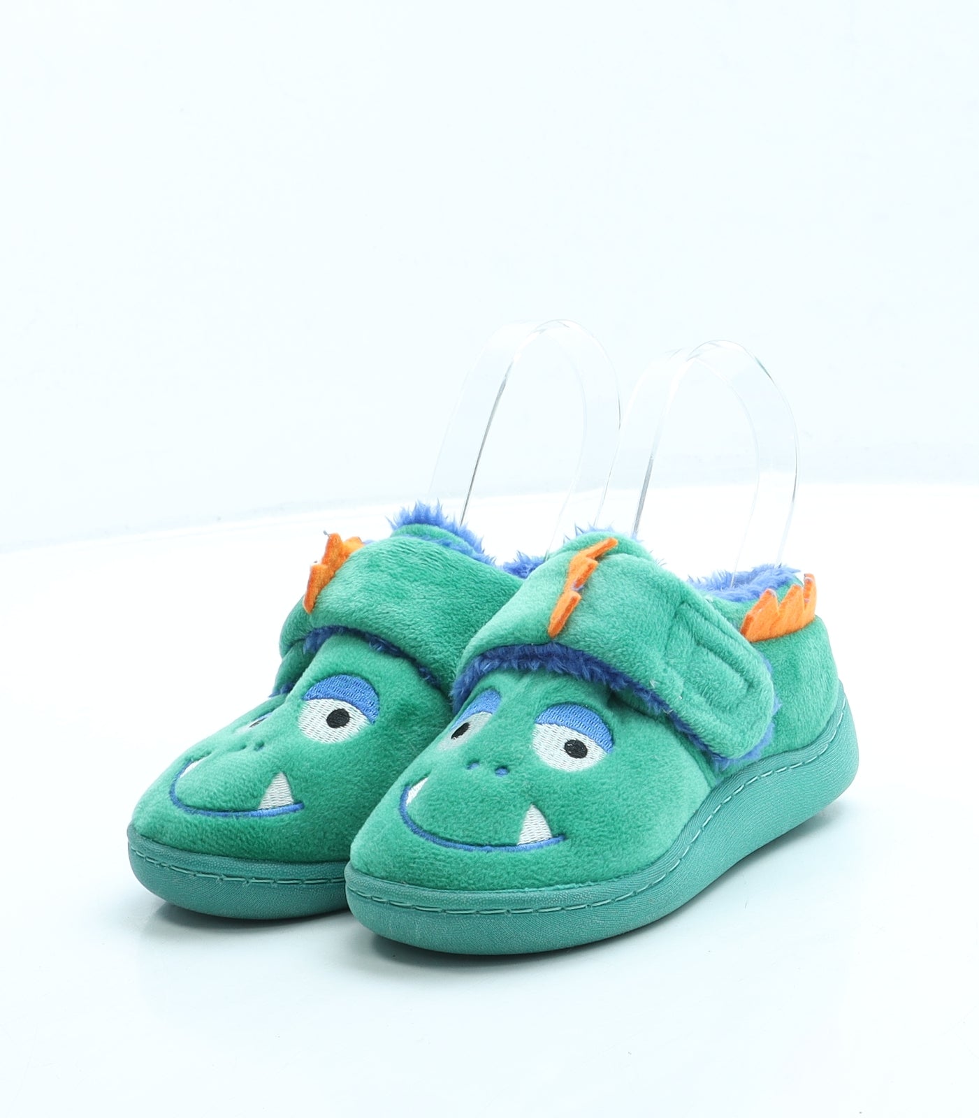 TU Boys Green Polyester Slip On Slipper UK 10 - Monster