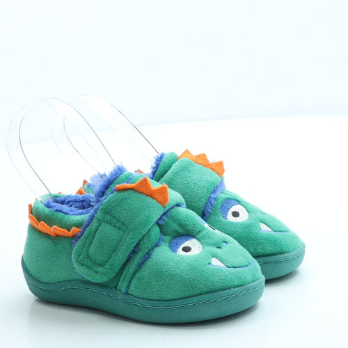 TU Boys Green Polyester Slip On Slipper UK 10 - Monster