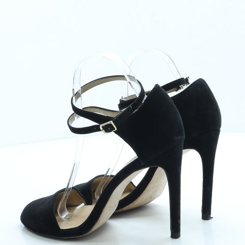 Zara Womens Black Suede Court Heel UK 6 39
