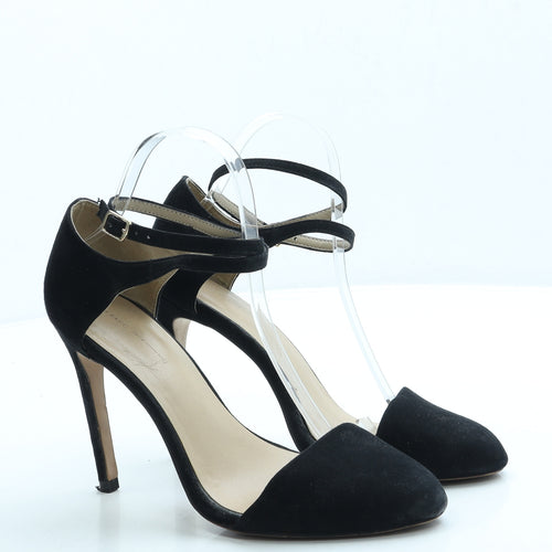 Zara Womens Black Suede Court Heel UK 6 39
