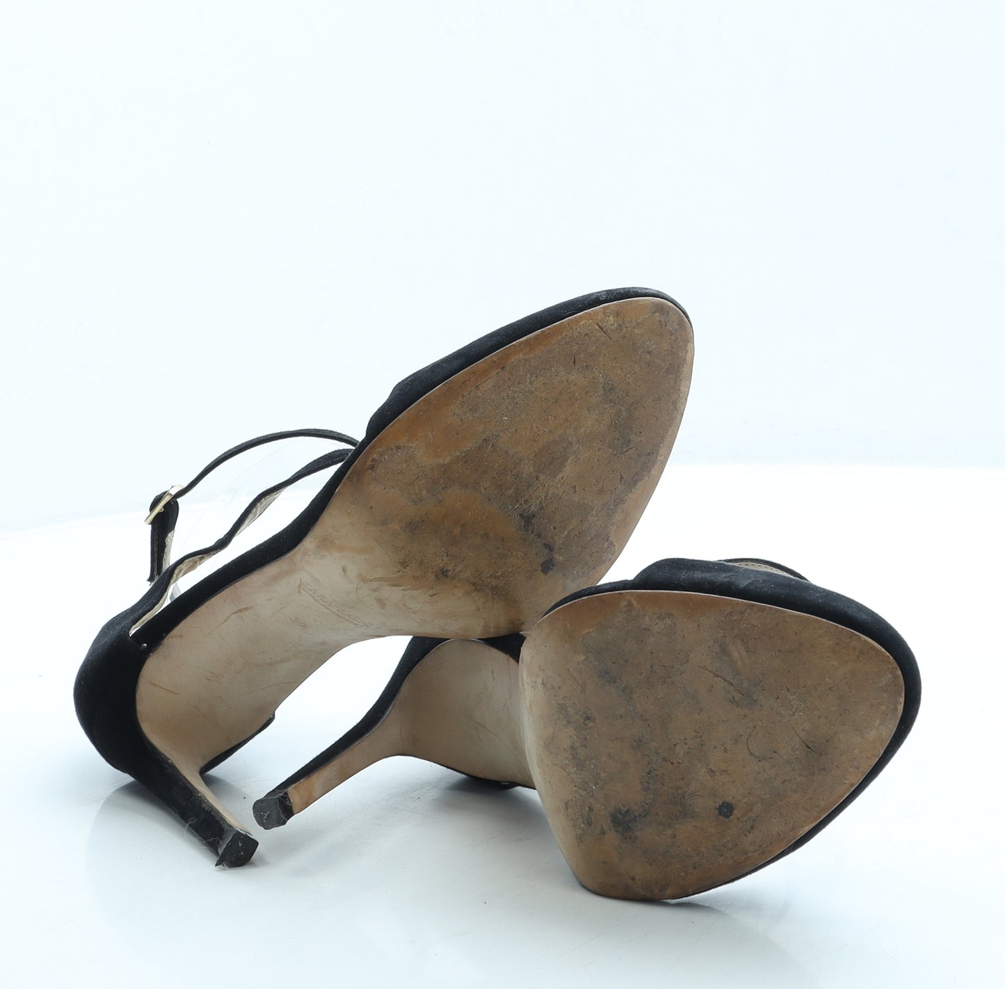 Zara Womens Black Suede Court Heel UK 6 39