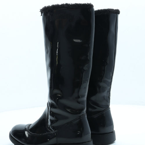 Lelli Kelly Girls Black Patent Leather Slip On Boot UK 2 34