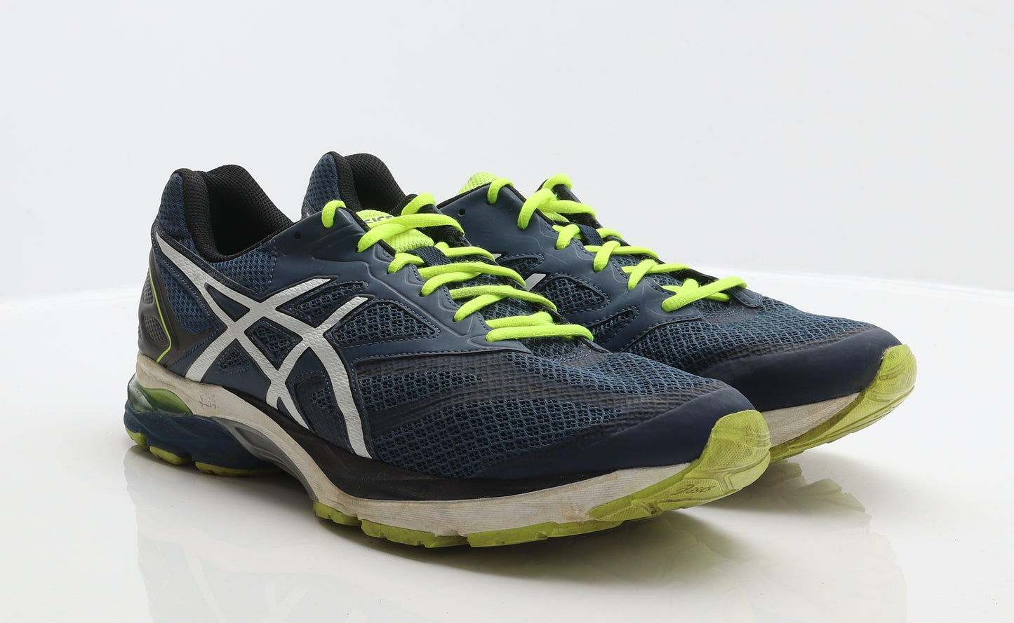 ASICS Mens Blue Geometric Synthetic Trainer UK 14.5 48 - Gel - Pulse 8