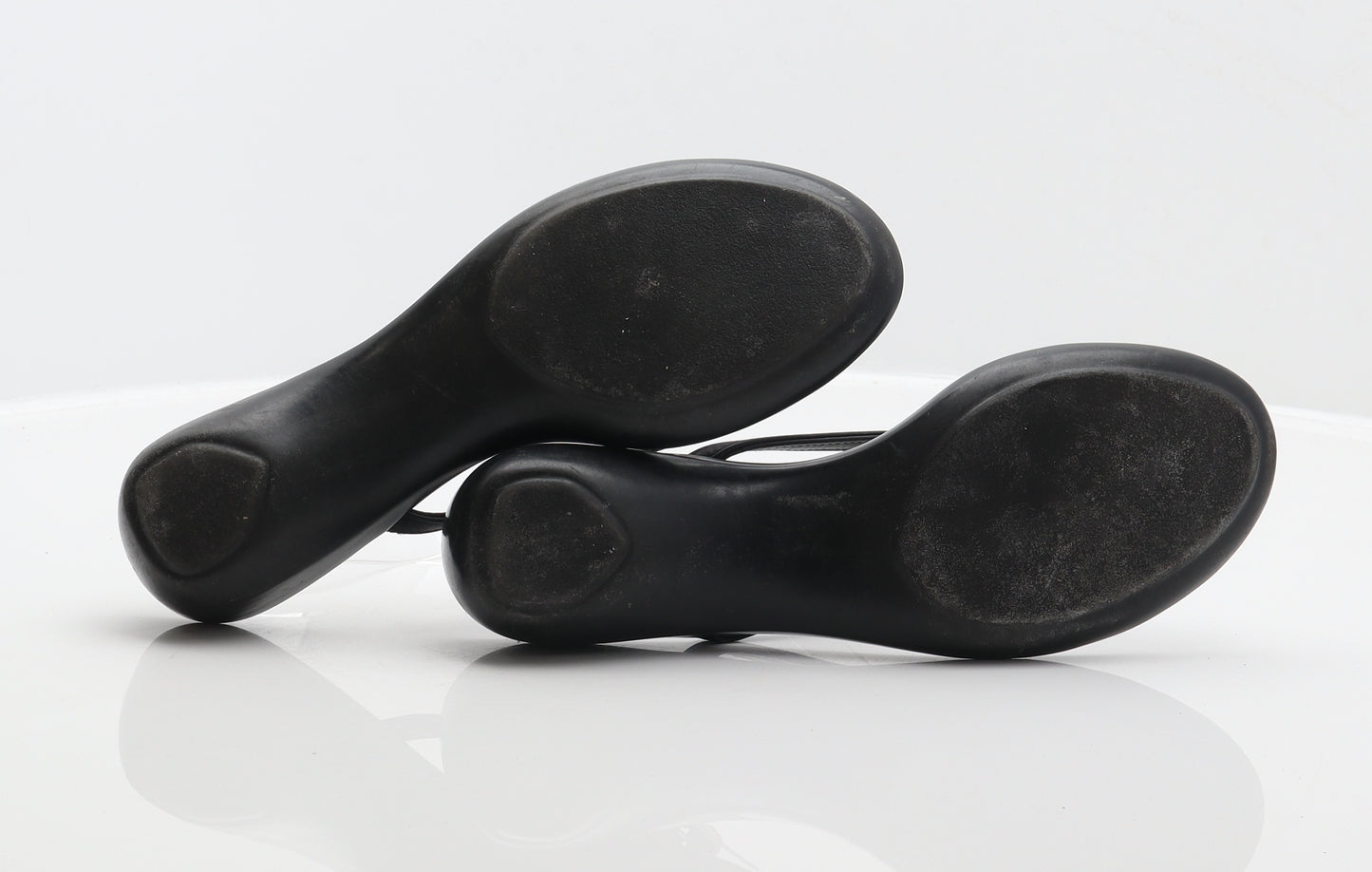 Pavacini Womens Black Leather Thong Sandal UK 6.5 40