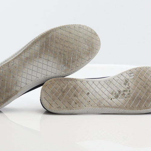 Atmopshere Womens Blue Fabric Slip On Flat UK 5 38