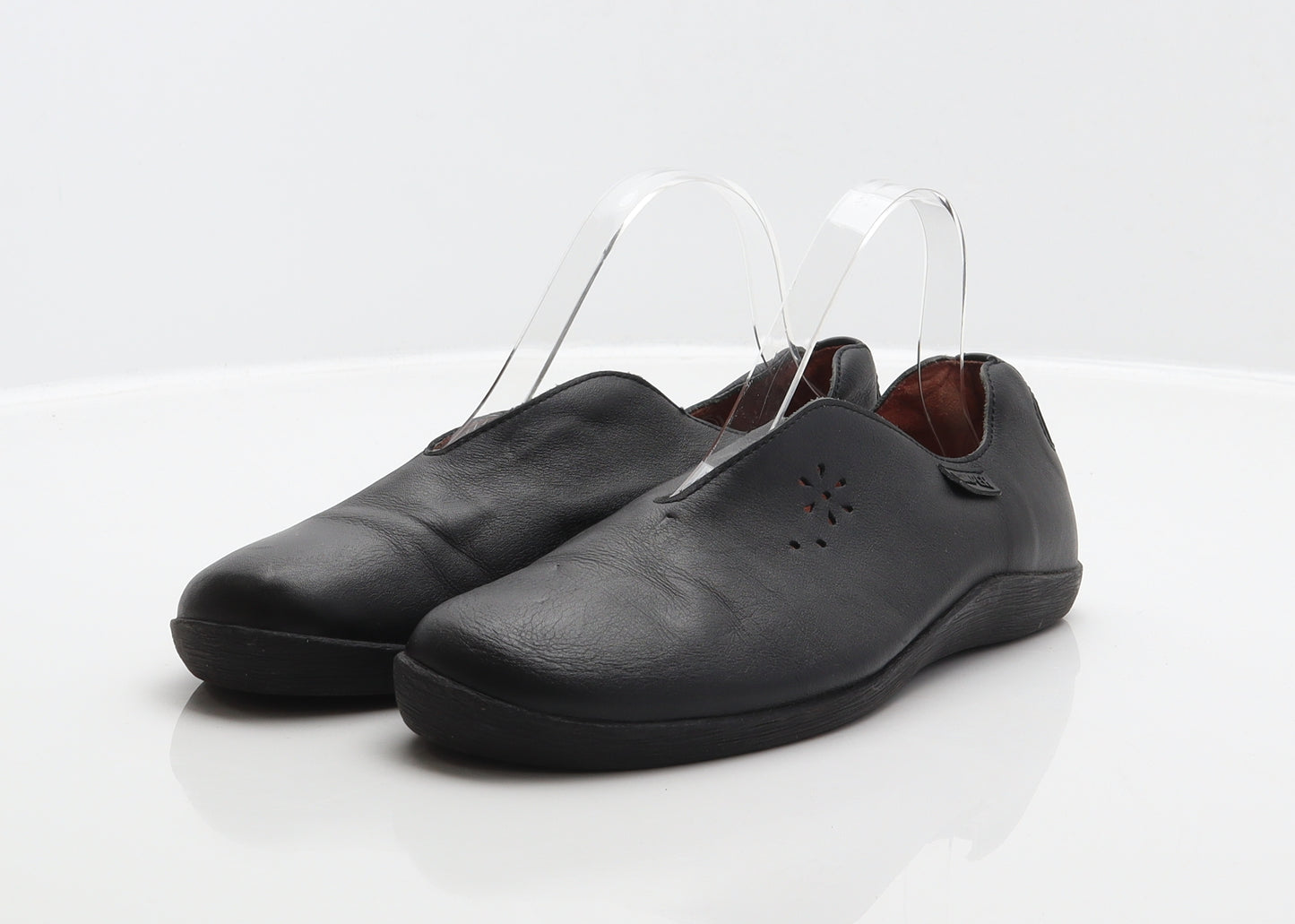 Camper Womens Black Leather Loafer Flat UK 5 38