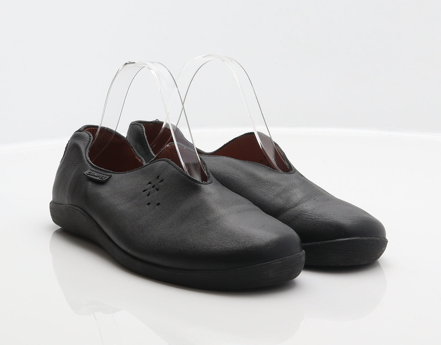 Camper Womens Black Leather Loafer Flat UK 5 38