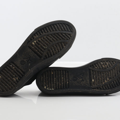Vty Womens Black Fabric Trainer UK 5 38