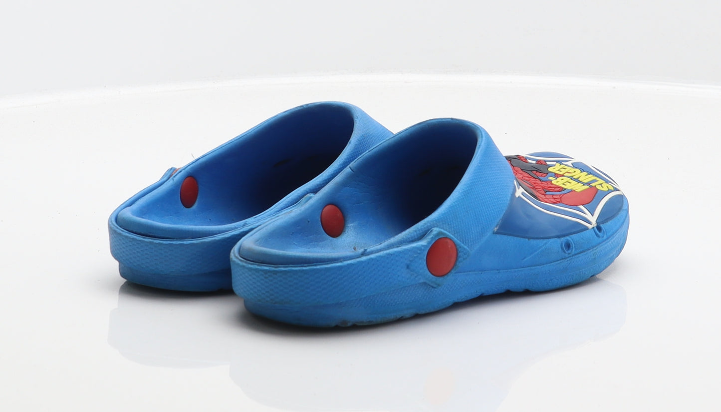 Juju Boys Blue Synthetic Clog Casual UK 13 - Spiderman design