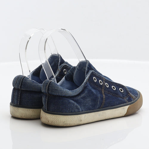 NEXT Boys Blue Fabric Trainer UK 11