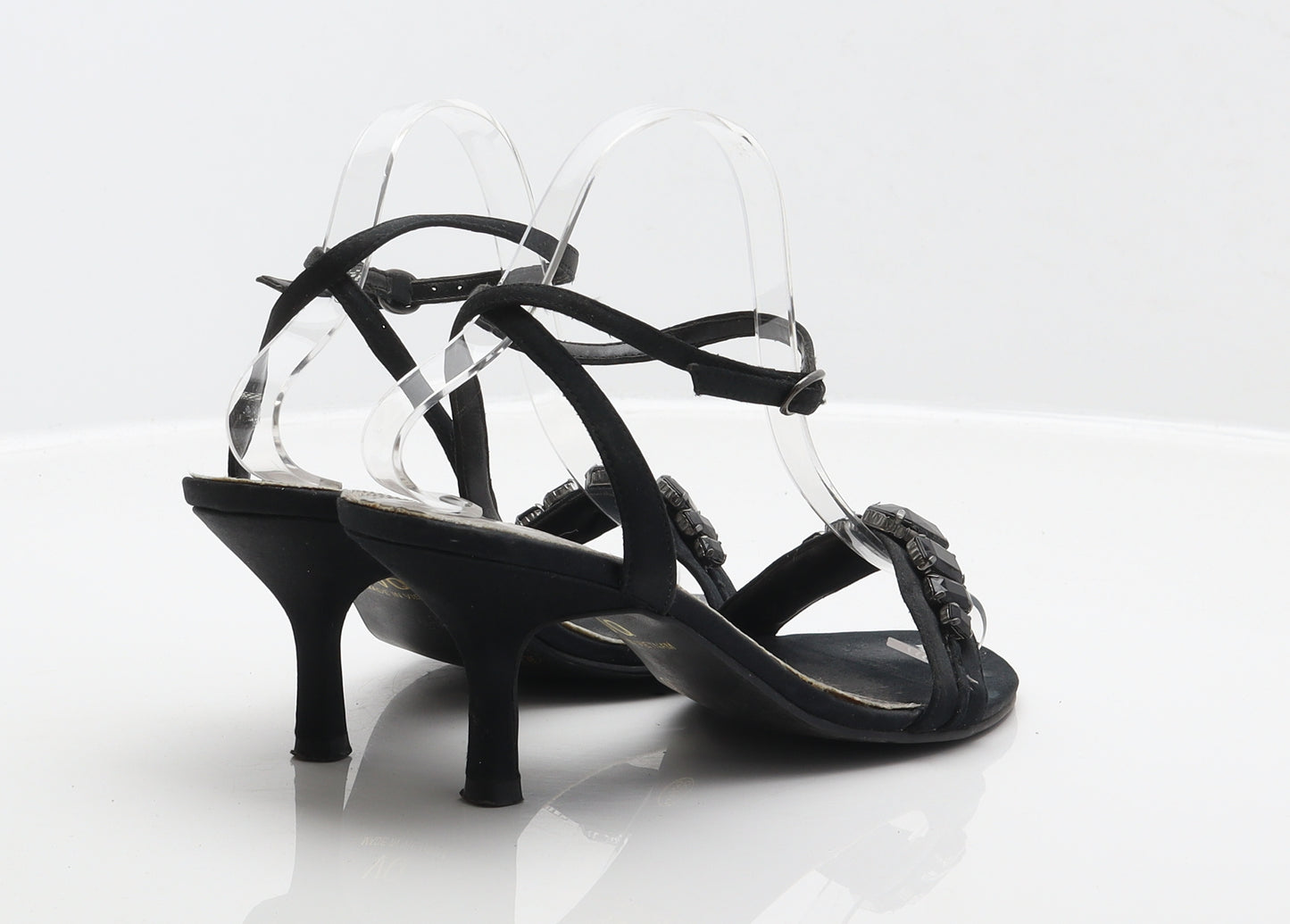 Dorothy Perkins Womens Black Polyester Strappy Heel UK 5 38