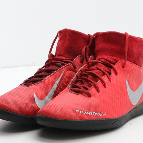 Nike Mens Red Leather Trainer UK 8 42.5 - Astro turf boots PhantomVSN