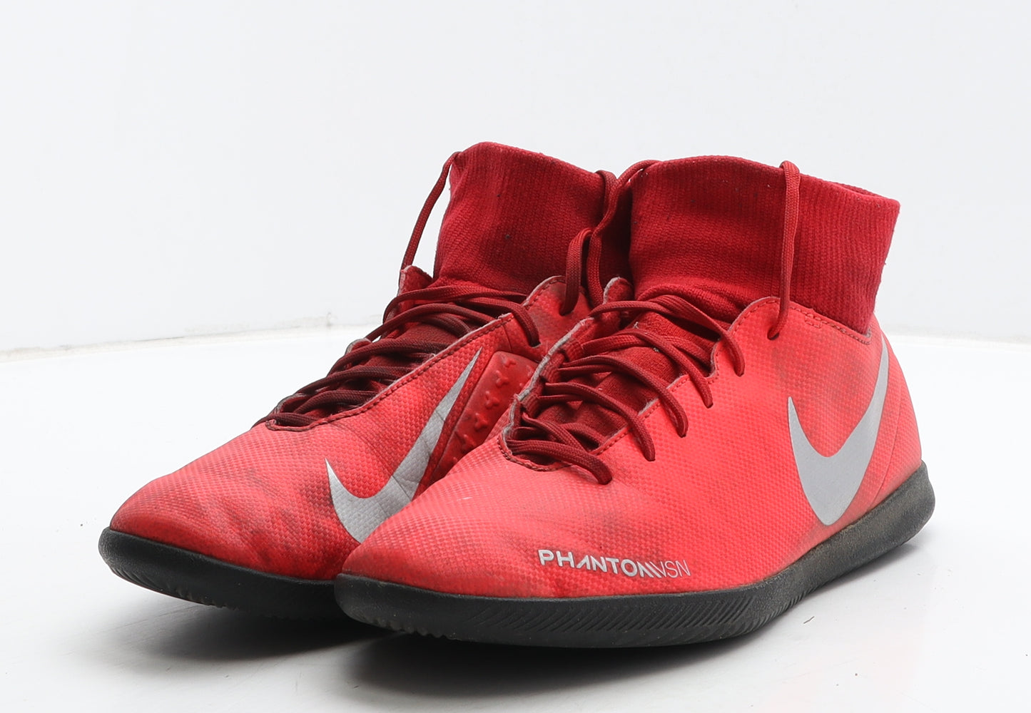 Nike Mens Red Leather Trainer UK 8 42.5 - Astro turf boots PhantomVSN