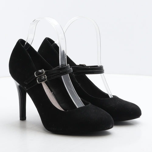 Primark Womens Black Suede Court Heel UK 4 37