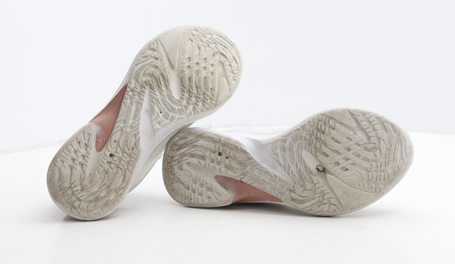 PUMA Womens Beige Geometric Fabric Trainer UK 4.5 37.5