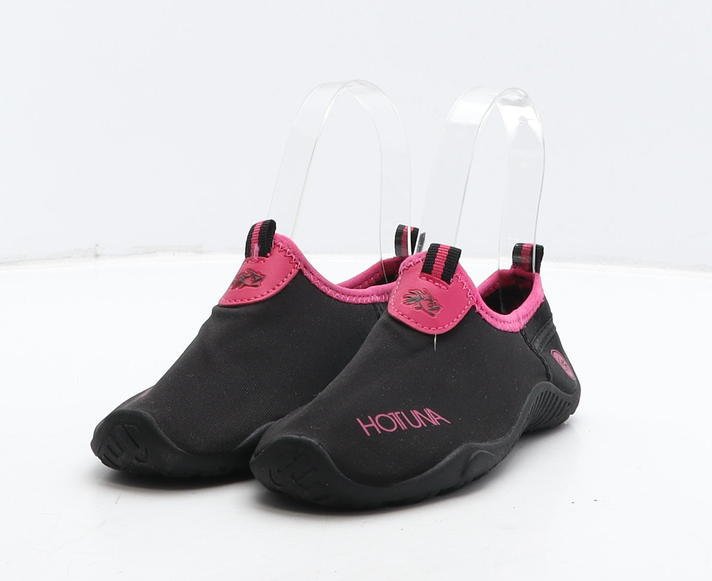 Hot Tuna Girls Black Synthetic Trainer UK 11 29 - Aqua Shoes