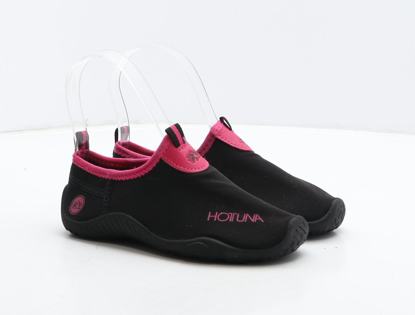 Hot Tuna Girls Black Synthetic Trainer UK 11 29 - Aqua Shoes