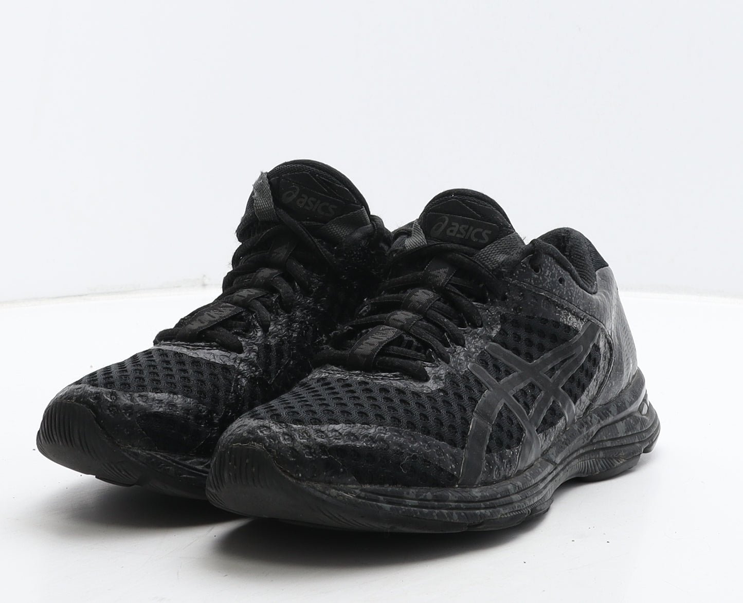 ASICS Womens Black Spotted Fabric Trainer UK 5 38