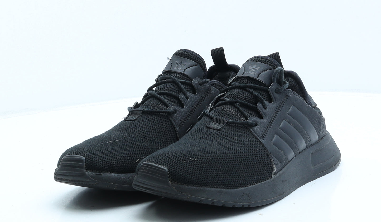 adidas Womens Black Striped Fabric Trainer UK 5.5 38.5