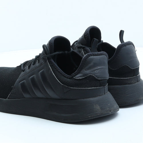 adidas Womens Black Striped Fabric Trainer UK 5.5 38.5