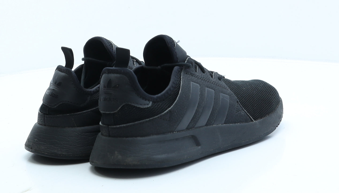 adidas Womens Black Striped Fabric Trainer UK 5.5 38.5